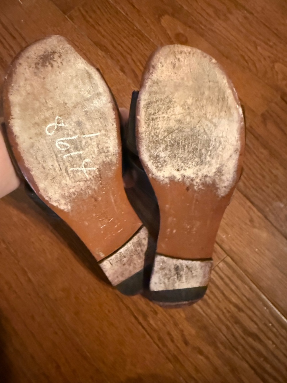 Dior Black Leather Slide Sandals with Gold CD  fits 6 1/2 as runs large - Picture 2 of 2